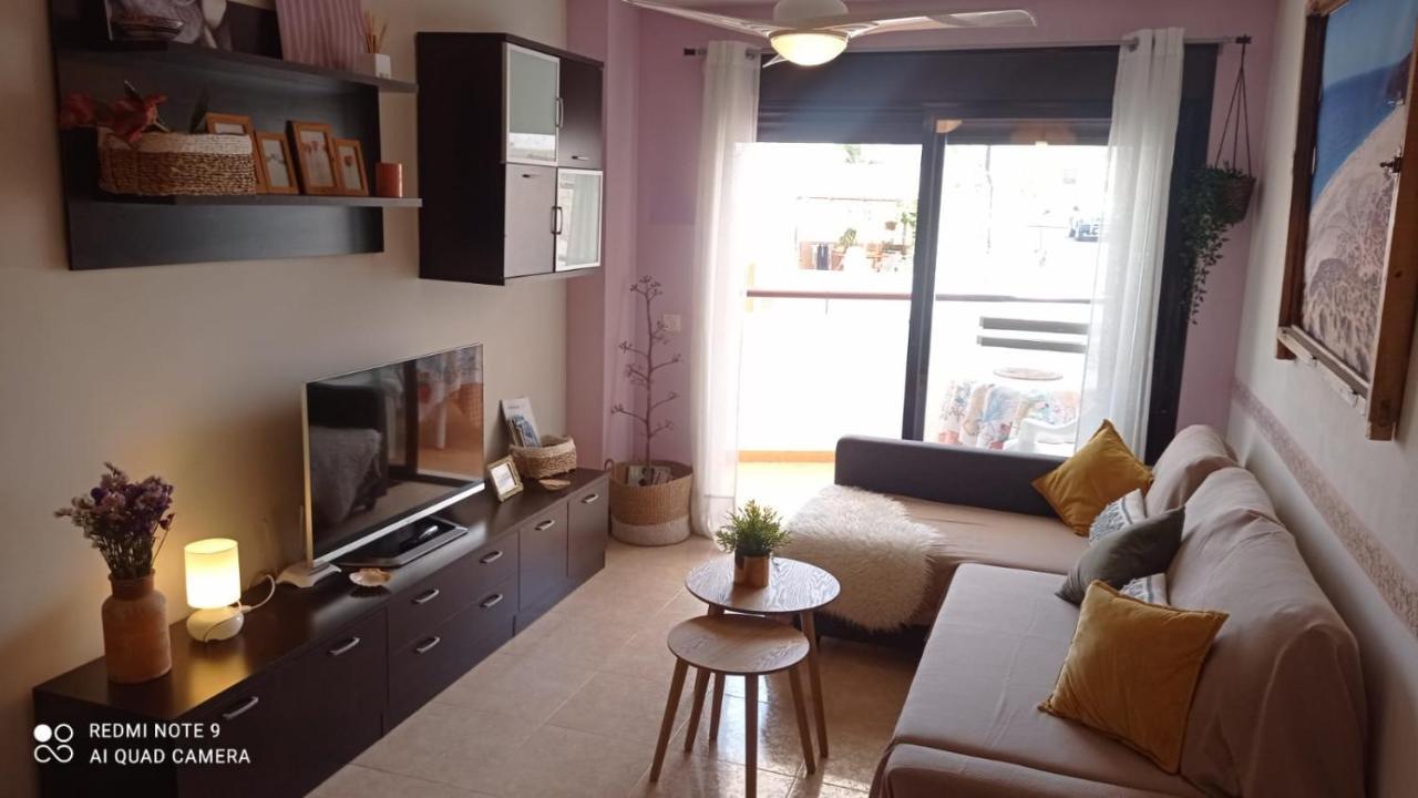 La Pita- Terraza Con Vistas Al Mar & Parking, A 1 Min De La Playa Apartment การ์โบเนรัส ภายนอก รูปภาพ